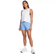 Spodnie sportowe damskie - Damskie spodenki treningowe Under Armour Play Up Shorts 3.0 - niebieskie - UNDER ARMOUR - miniaturka - grafika 1