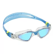 Pływanie - Aqua Sphere Okulary pływackie KAYENNE tytanowe lustrzane soczewki turkus - miniaturka - grafika 1