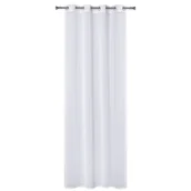 Firany - Firanka z kółkami MARY 140 x 280 cm biała - miniaturka - grafika 1