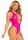 Leg Avenue Seamless Racer Tank Bodysuit 89326 Fuchsia