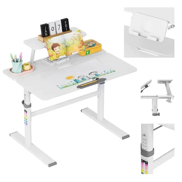 Ergonomiczne biurko dla dziecka Regulacja Stolik dziecięcy Study Mark Adler