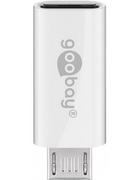 Adaptery i przejściówki - Goobay Adapter USB microUSB USB C Złoty 55550 - miniaturka - grafika 1