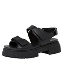 Sandały damskie - Tamaris Sandały damskie 1-1-28273-38, szerokie, rozmiar: EU, czarny, 39 eu - miniaturka - grafika 1