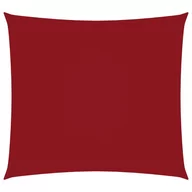 Parasole ogrodowe - vidaXL Żagiel ogrodowy, tkanina Oxford, kwadrat, 2,5x2,5 m, czerwony vidaXL - miniaturka - grafika 1