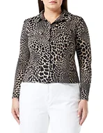 Koszulki i topy damskie - Morgan Damska koszulka Boutonne Imprime 222-tobbie T-shirt, Multico, XL - miniaturka - grafika 1