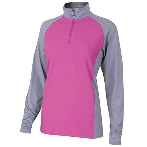 Island Green Damski top golfowy Igltop1889 średnia warstwa Pink Jolt 12