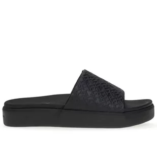 Klapki Tommy Hilfiger Monogram Pool FW0FW07855-BDS - czarne - Klapki i japonki damskie - miniaturka - grafika 1