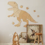 Wyposażenie pokoiku dziecięcego - Drewniany dinozaur na ścianę T-Rex - miniaturka - grafika 1