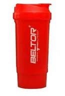 Shakery i bidony sportowe - Shaker Beltor I can and i will czerwony 500ml B1202 - miniaturka - grafika 1