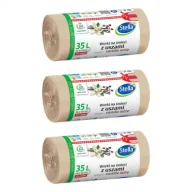 Worki na śmieci - Stella Worki na śmieci z uszami - zapach vanilla latte 35L Zestaw 3 x 24 szt. - miniaturka - grafika 1