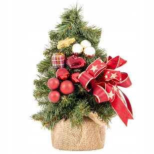 Dekorowana sztuczna choinka 30 cm PREMIUM GĘSTA - Choinki - miniaturka - grafika 1