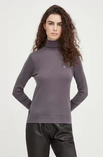 G-Star Raw sweter wełniany damski kolor fioletowy lekki z golfem - Swetry damskie - miniaturka - grafika 1