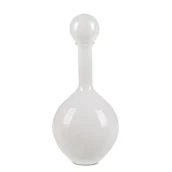 Wazony i flakony - Wazon EUROFIRANY Isla 23 x 50 cm Biały - miniaturka - grafika 1