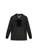 Bluzki damskie - DreiMaster Klassik Damska bluzka 31225624, czarno-złota, XL, czarny złoty, XL - miniaturka - grafika 1