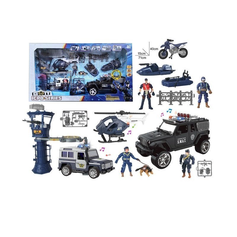 DUZY ZESTAW POLICYJNY DLA NAJMŁODSZYCH