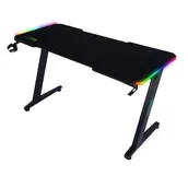 Biurka gamingowe - Lumarko Biurko Gamingowe Gameshark Zeo Black - miniaturka - grafika 1