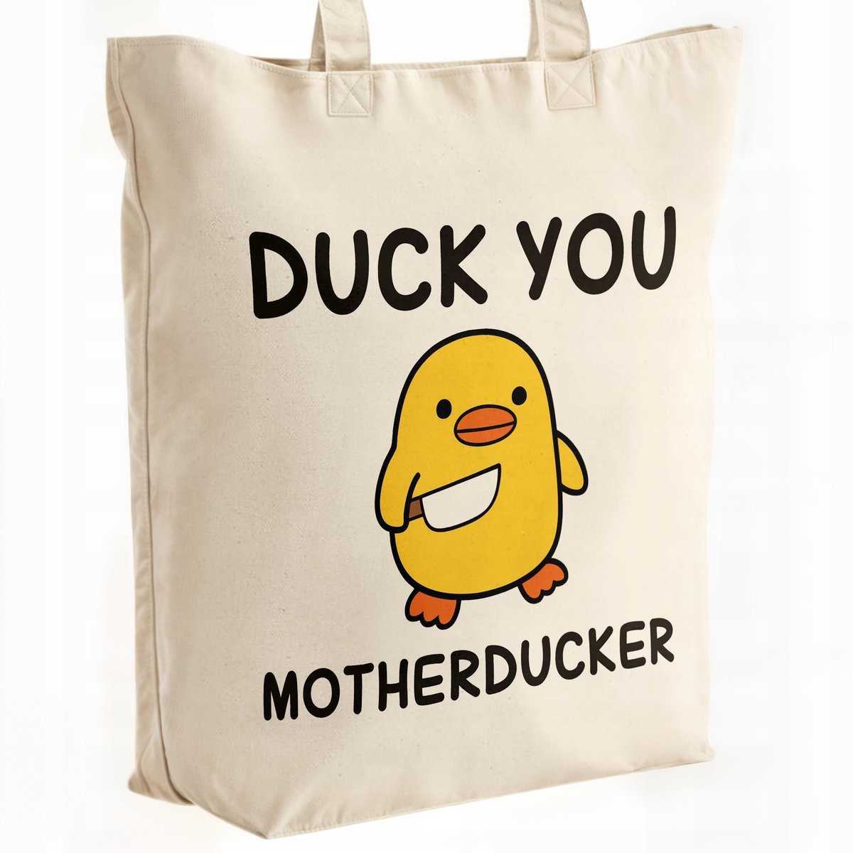 Torba bawełniana premium Duck You Zabawny Prezent