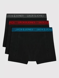 Jack&Jones Junior Komplet 3 par bokserek Waistband 12203513 Czarny - Majtki dla dzieci - miniaturka - grafika 1
