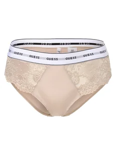 GUESS - Figi damskie, różowy|beżowy - Majtki damskie - miniaturka - grafika 1
