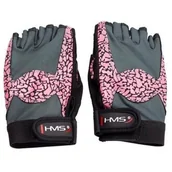 Rękawice do ćwiczeń - HMS RĘKAWICZKI DO ĆWICZEŃ RÓŻ-SZAR ROZM M 17-63-221 - miniaturka - grafika 1