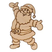 Dekoratorstwo - EKO-DECO, zawieszka, grawerowany Mikołaj - miniaturka - grafika 1