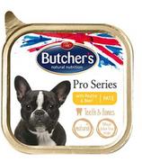 Mokra karma dla psów - Butchers Pro Series Teeth&Bones z drobiem i wołowiną tacka 150g - miniaturka - grafika 1