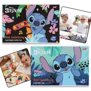 DISNEY Stitch Zestaw bloków: techniczny + rysunkowy A4, artykuły szkolne - Szkolne artykuły papiernicze - miniaturka - grafika 1