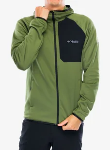 Bluza z kapturem Columbia Triple Canyon Grid Fleece Hooded Full Zip II - canteen/black - Bluzy sportowe męskie - miniaturka - grafika 1