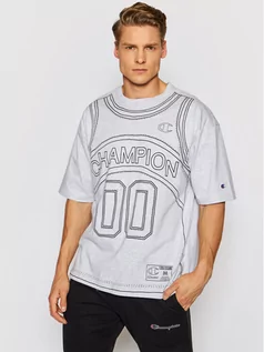 Koszulki męskie - Champion T-Shirt Basketball Tank Print 216427 Szary Custom Fit - grafika 1