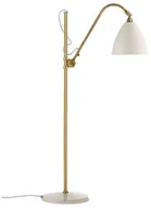 Lampy stojące - GUBI - Bestlite BL3 Lampa Podłogowa Ø21 Mosiądz/Matowa Biała GUBI - miniaturka - grafika 1