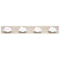 Wieszaki do szafy - Dziecięcy wieszak z 4 haczykami Clouds w stylu skandynawskim - miniaturka - grafika 1