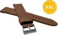 Akcesoria do smartwatchy - Lavvu LAVVU XXL Szyty brązowy pasek SPORT z luksusowej skóry Top Grain - 22 XXL - miniaturka - grafika 1