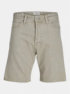 Jack&Jones Szorty jeansowe Tony 12249043 Beżowy Loose Fit - Spodenki męskie - miniaturka - grafika 1