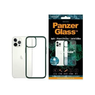 Etui PanzerGlass ClearCase na iPhone 12 Pro Max - przezroczysto-zielone - Etui i futerały do telefonów - miniaturka - grafika 1