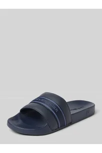Klapki z paskiem z taśmy z logo - Tommy Hilfiger - Klapki i japonki damskie - miniaturka - grafika 1