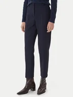 Spodnie damskie - Tommy Hilfiger Spodnie materiałowe WW0WW48355 Granatowy Straight Fit - miniaturka - grafika 1