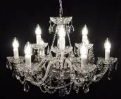 Lampy sufitowe - Elita bohemia Żyrandol kryształowy 9-ramienny - Bohemia L 108/9/01 N PB - miniaturka - grafika 1