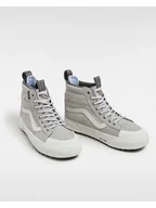 Trampki damskie - Vans Skórzane sneakersy w kolorze szarym - miniaturka - grafika 1