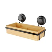 Półki łazienkowe - Bambusowa samoprzyczepna półka łazienkowa Compactor Bestlock SPA - miniaturka - grafika 1