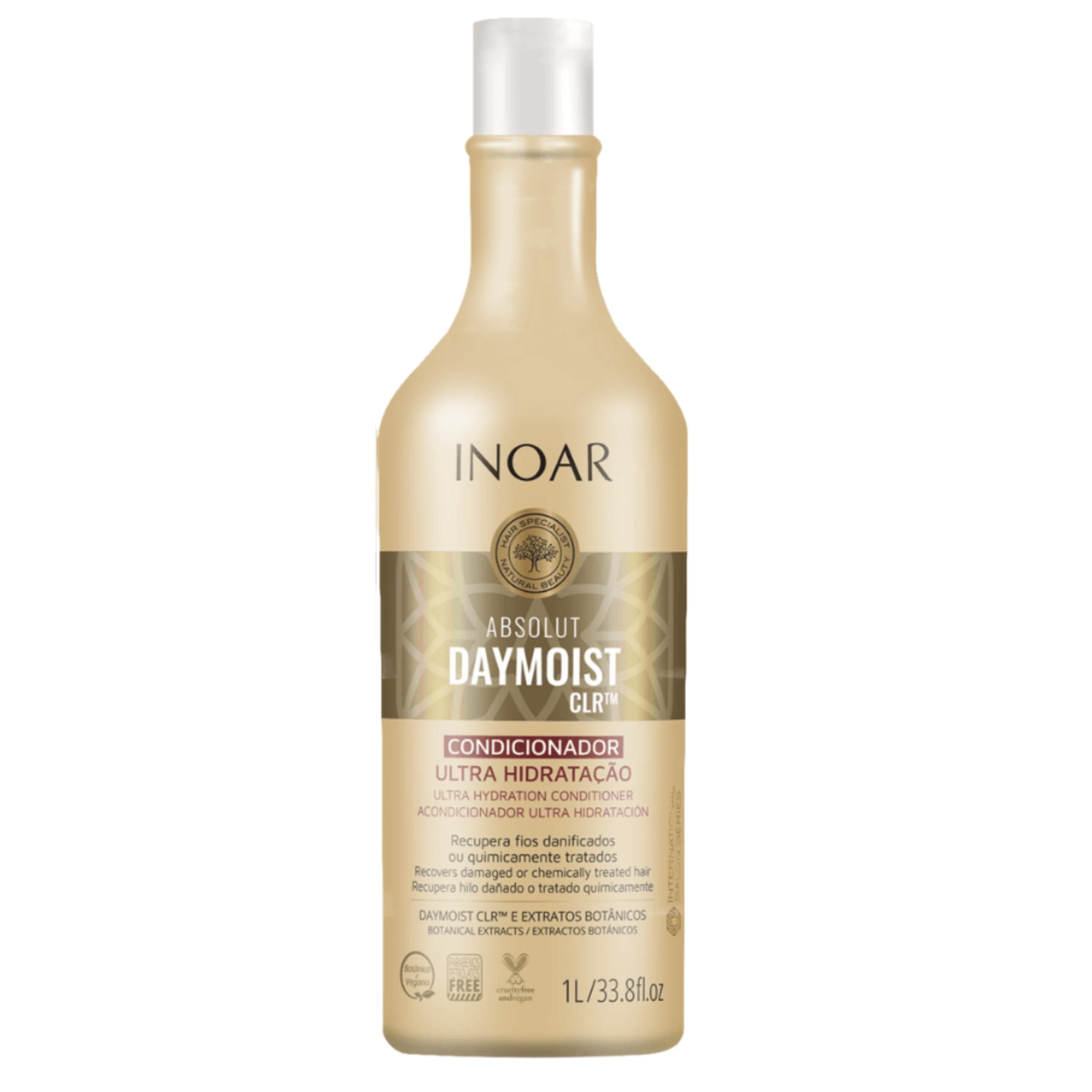 Inoar Daymoist nawilżająca odżywka do włosów suchych Po Keratynie 1000 ml