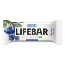 Lifefood Baton daktylowy z jagodami raw bez dodatku cukrów bezglutenowy 40 g Bio - Batoniki - miniaturka - grafika 1