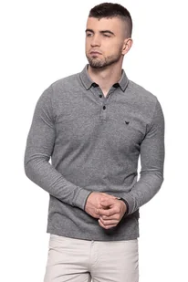 Wrangler, Koszulka polo męska, Ls Polo Real Black W7A87K5W5, rozmiar S - Koszulki męskie - miniaturka - grafika 1