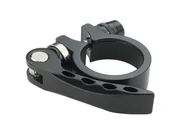 Części rowerowe - Aluminiowa Obejma Siodła Z Zaciskiem Czarna 31,8mm - miniaturka - grafika 1