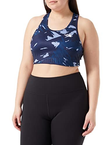 THE NORTH FACE Printed Midline sportowy biustonosz Shady Blue Snowcap Mountain Print XXL