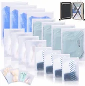 Akcesoria podróżnicze - Organizer Podróżny Do Walizki Torby Szafy Zestaw 16 Szt Ubrania I Buty - miniaturka - grafika 1