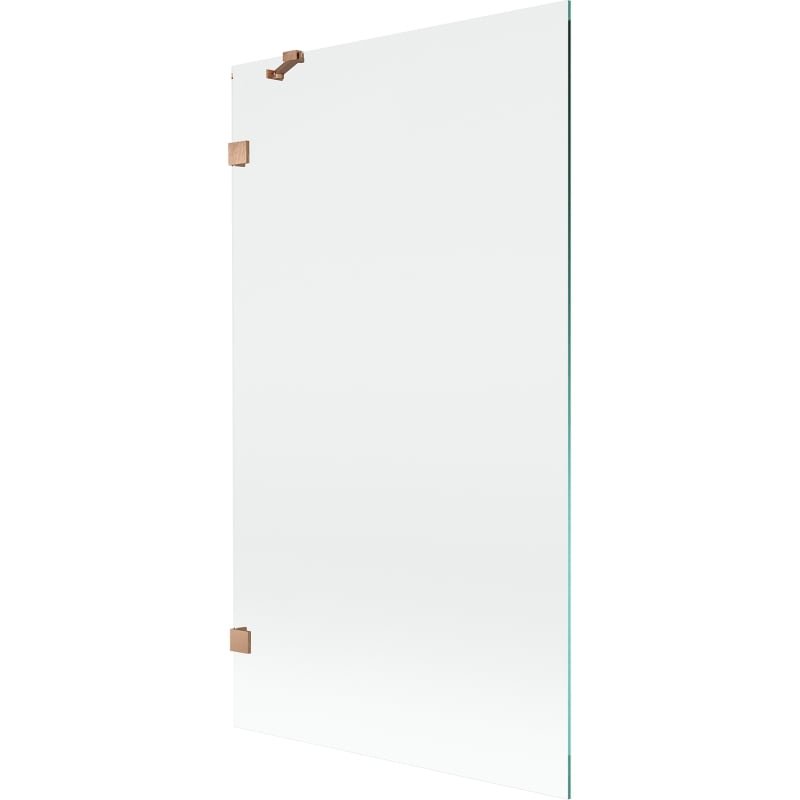 Mexen Lunar parawan nawannowy 1-skrzydłowy 100 x 150 cm, transparent, miedź szczotkowana - 897-100-000-65-00