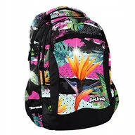 Plecaki szkolne i tornistry - PLECAK TORNISTER SZKOLNY MŁODZIEŻOWY DLA DZIEWCZYNKI STRELICJA W KWIATY - miniaturka - grafika 1