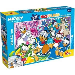 Lisciani Kaczor Donald. Puzzle dwustronne Maxi 108 el. - - Puzzle - miniaturka - grafika 1