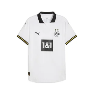 Męska koszulka dodatkowa Borussia Dortmund 24/25 PUMA White - Koszulki sportowe męskie - miniaturka - grafika 1