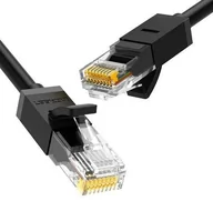 Kable komputerowe i do monitorów - Ugreen Ugreen kabel przewód internetowy sieciowy Ethernet patchcord RJ45 Cat 6 UTP 1000Mbps 1m czarny (20159) - 1 20159 - miniaturka - grafika 1